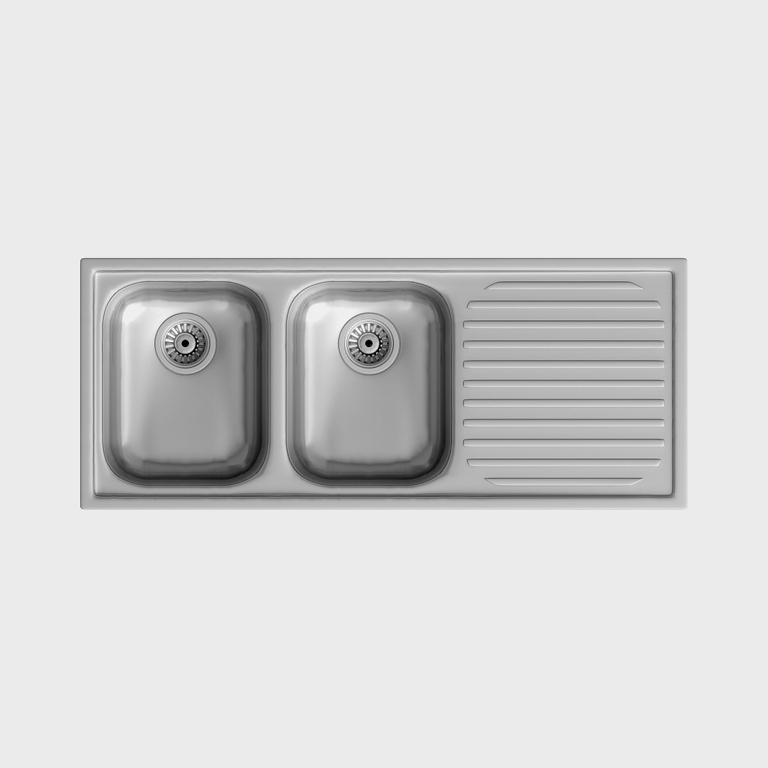 Clark Monaco Double Bowl 3d Model