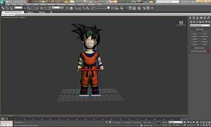 3d max gohan rigged