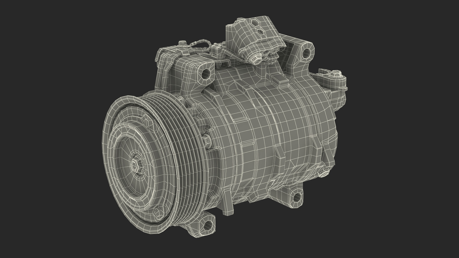 Vehicle AC Compressor 3D Model - TurboSquid 2178971