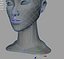 3d model head woman female girl