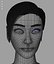 3d model head woman female girl