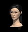 3d model head woman female girl