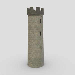 3D Medieval Castle Module 04 Low Poly PBR Realistic