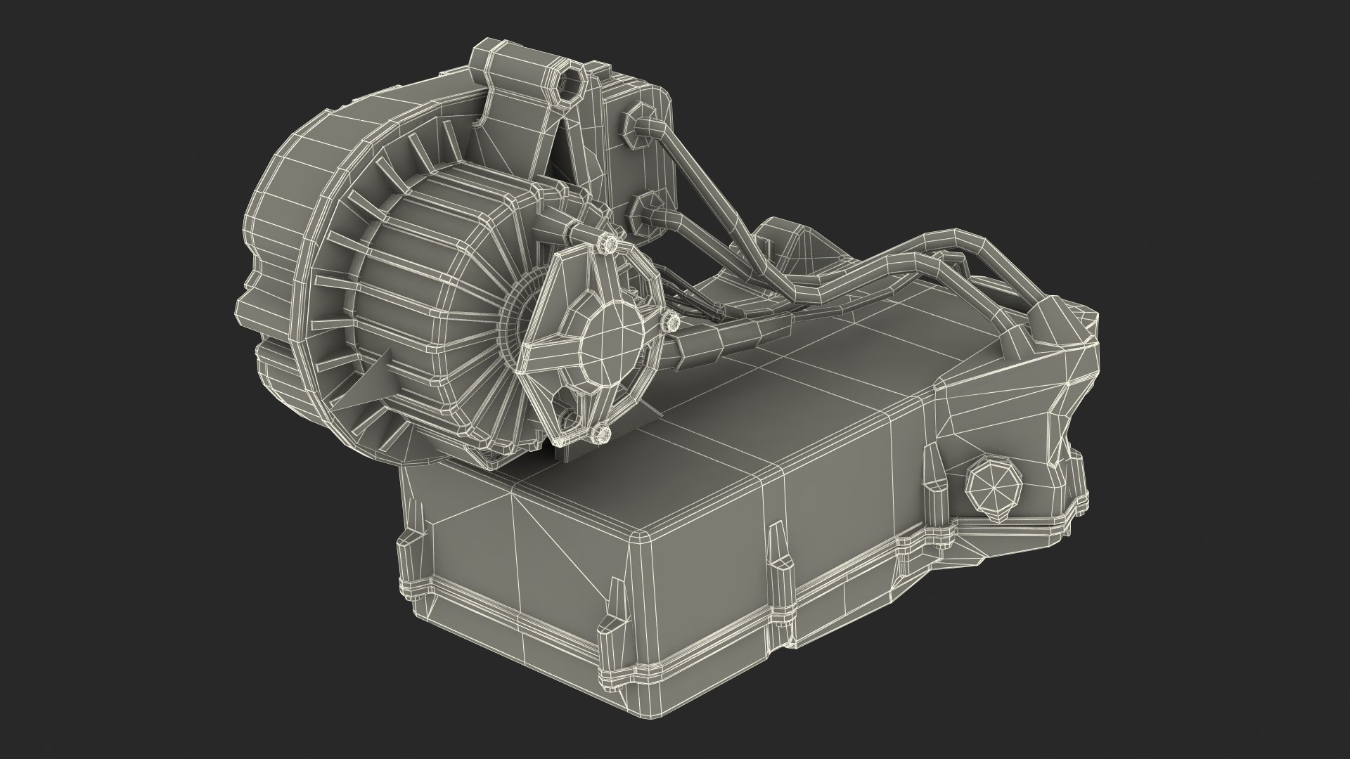 3D Electric Engine With Battery Model - TurboSquid 2396058
