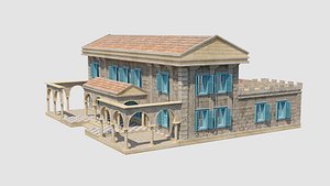 Ancient Roman House 04 3D