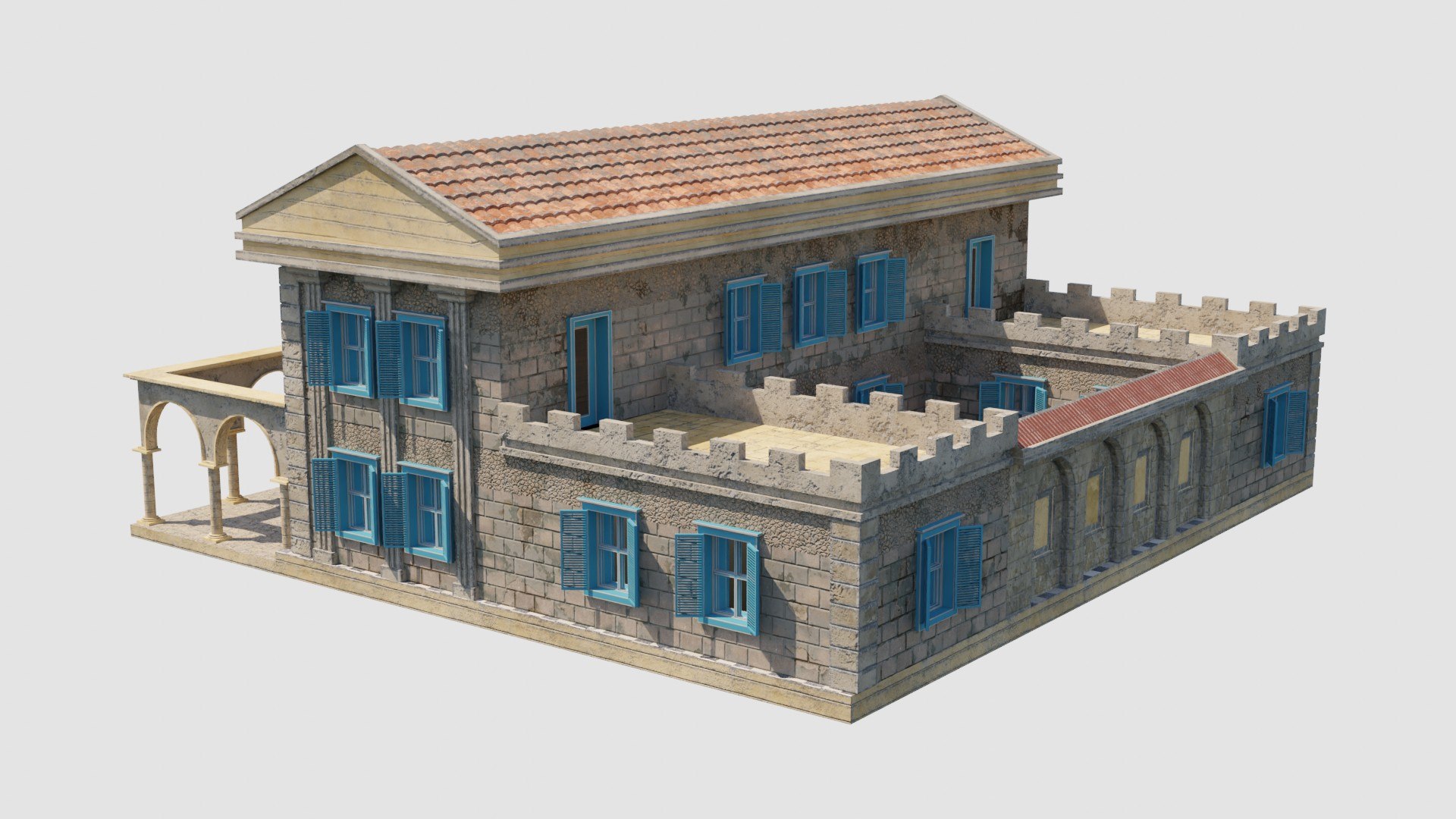 Ancient Roman House 04 3D - TurboSquid 2191736