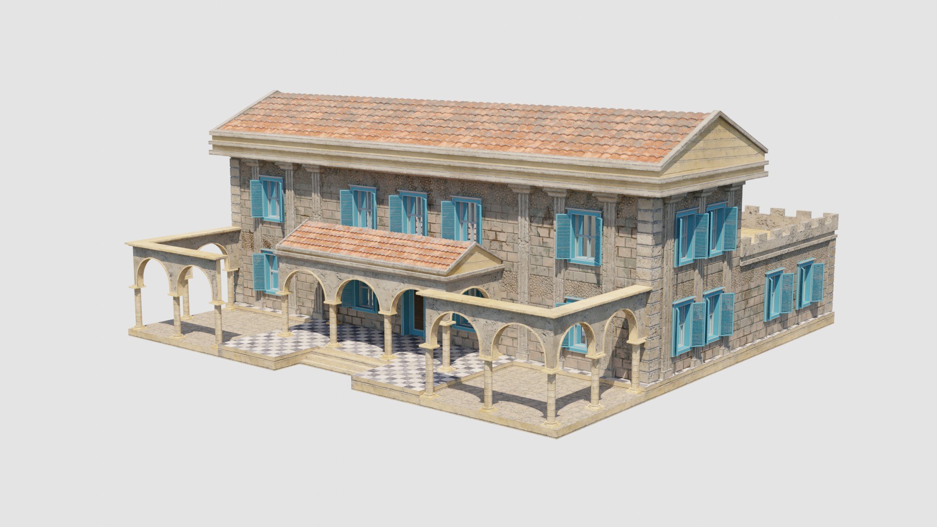Ancient Roman House 04 3D - TurboSquid 2191736
