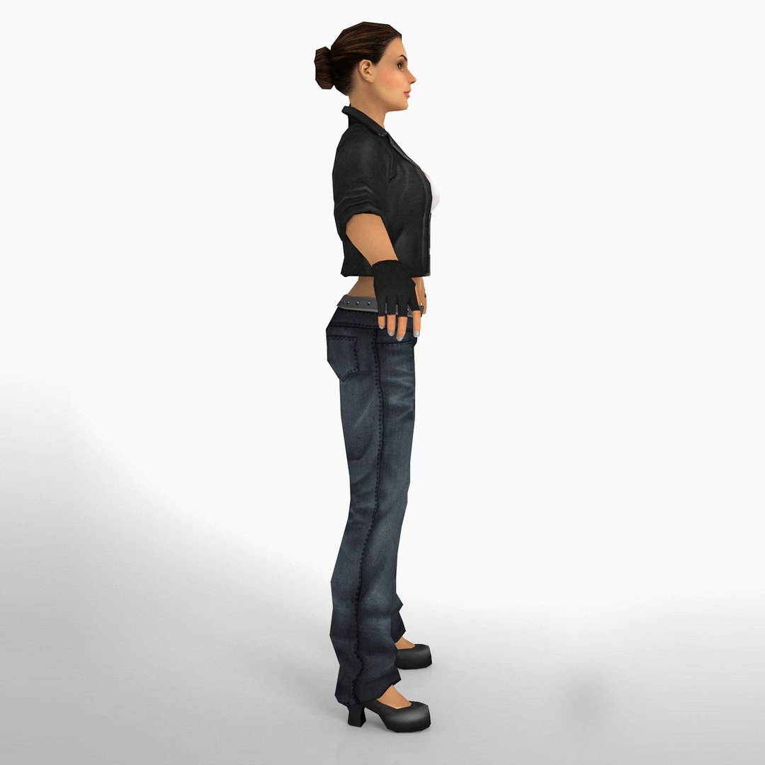 3D Woman Rigged Animation Character - TurboSquid 1262425