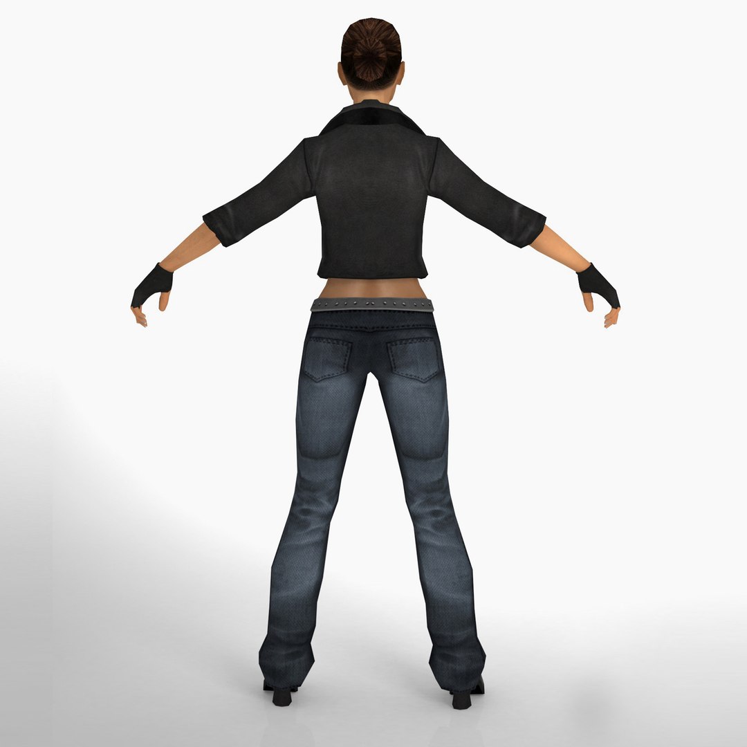 3D Woman Rigged Animation Character - TurboSquid 1262425