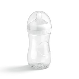 Empty Plastic Baby Bottle - transparent children milk feeding container