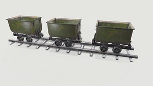 3D model Mine Wagon 5
