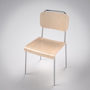 school chair 3d c4d
