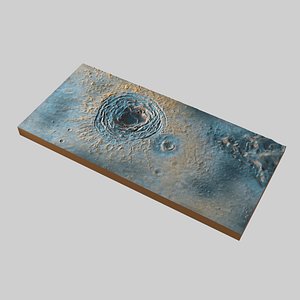 Mars Surface Elysium Mons Crater