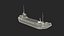 Split Hopper Barge Red Rigged for Maya