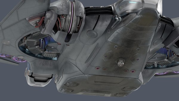 3D sci-fi dropship rigged ship model - TurboSquid 1543355