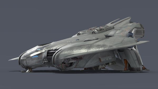 3D sci-fi dropship rigged ship model - TurboSquid 1543355