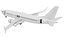 Boeing 737-8 MAX Animowany realistyczny samolot odrzutowy