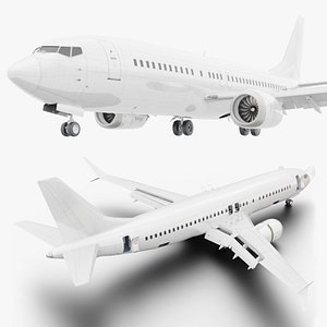 Boeing 737-8 MAX Realistic Jet Airliner Plane