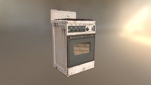 3D model Old Russian Stove