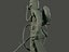 german soldier ww1 walk 3D model