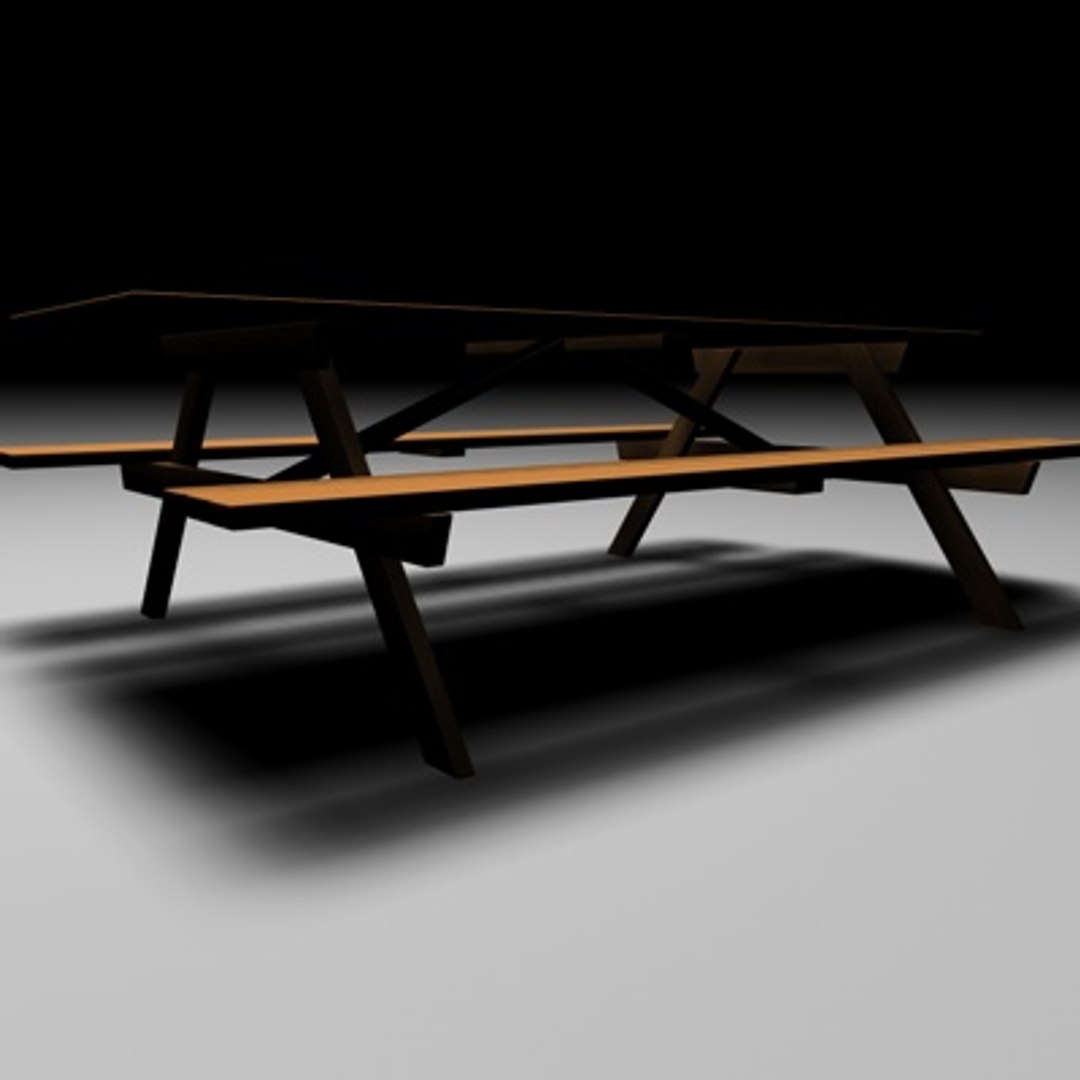 Picnic Table 3d C4d