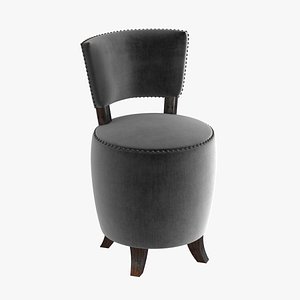 3d chair small velvet