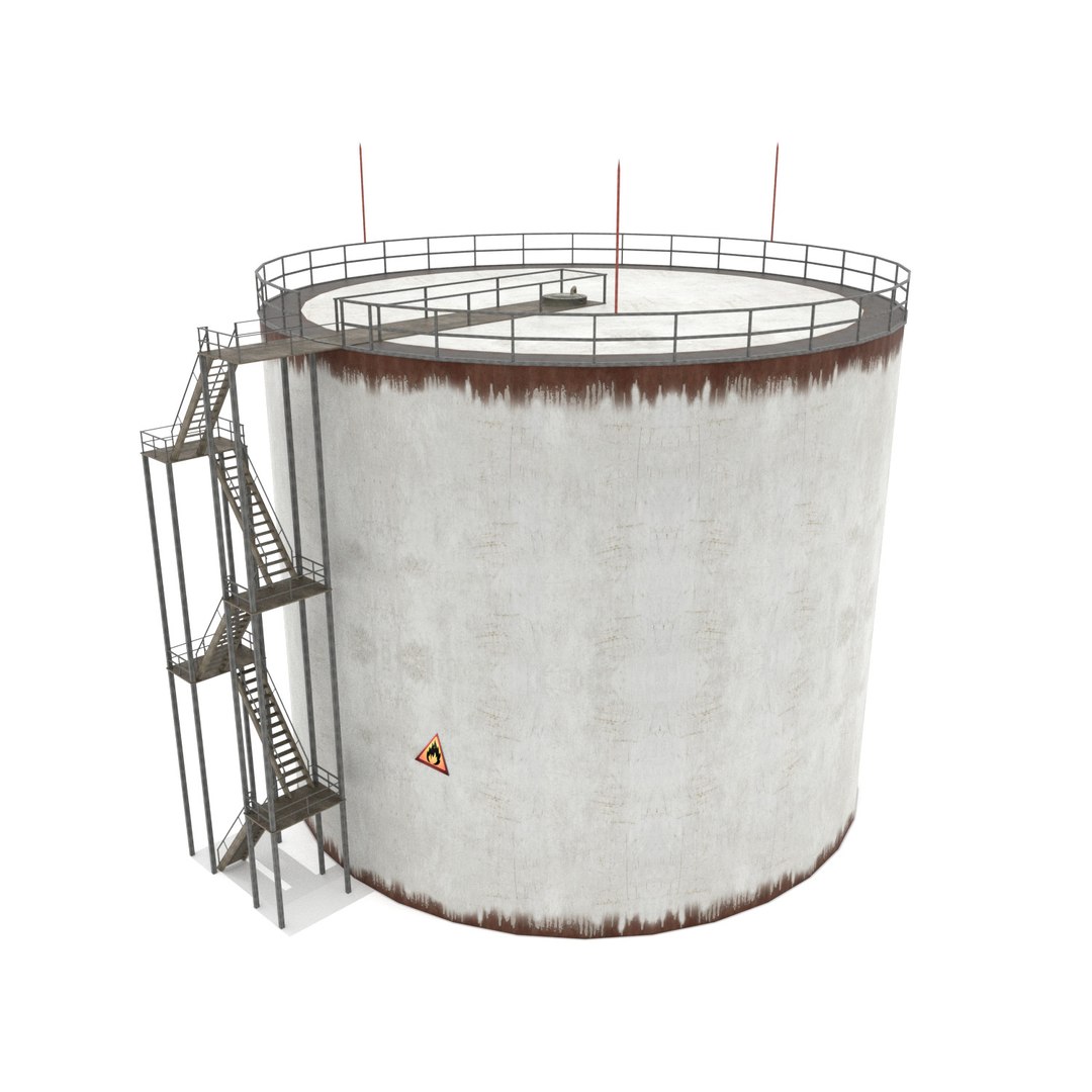 3D Oil Tank - Silo Model - TurboSquid 1253724