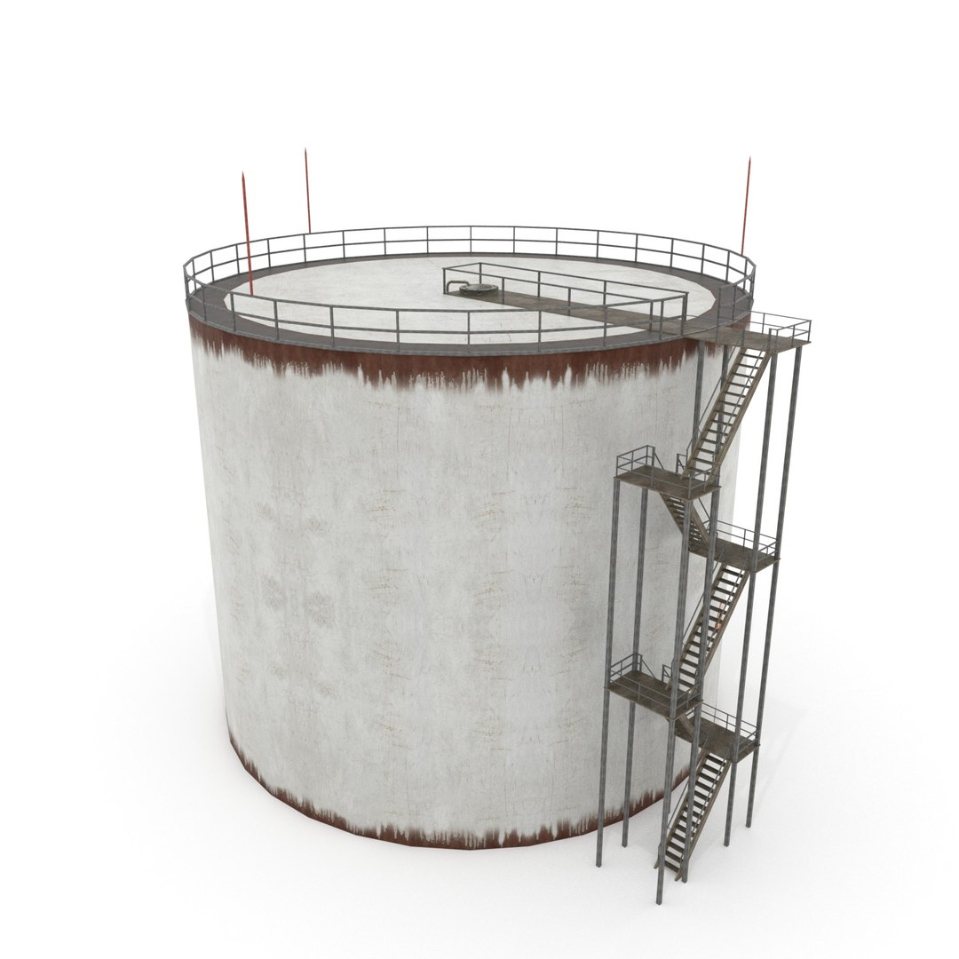 3D Oil Tank - Silo Model - TurboSquid 1253724