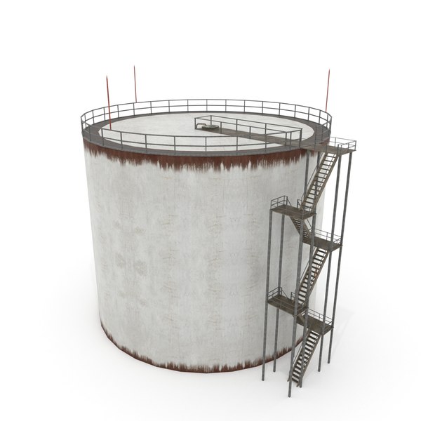 3D oil tank - silo model - TurboSquid 1253724