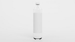3D model Plastic bottle container 3D Model