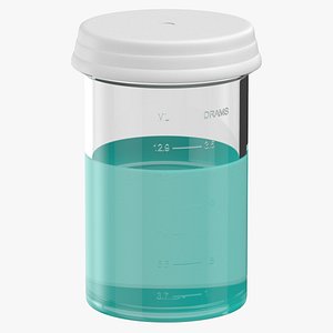 3D Pill Pod Vial 3 5dram 11ml Full model