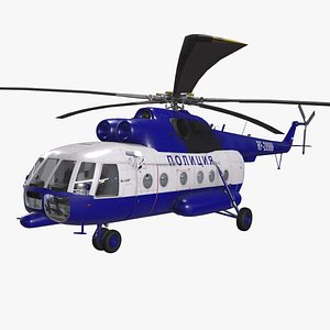 3D mi-8amt russian police mi-8