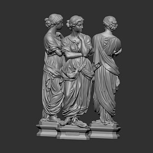 3D classical Roman or Greek woman