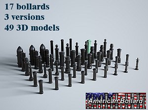 ultimate bollards 3d model