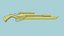 Sniper Gunblade 06 Gelb Schwarz - Charakter SciFi Design
