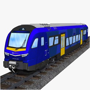 3D stadler rs zero - hydrogen powered single car passenger train