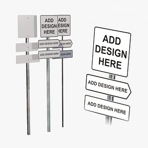 Road Signs - Customizable Square Sign Assembly