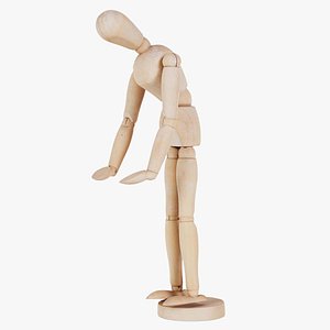 Wooden Mannequin Pose 11 Remastered 3D model