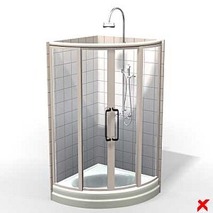 3dsmax shower cabin