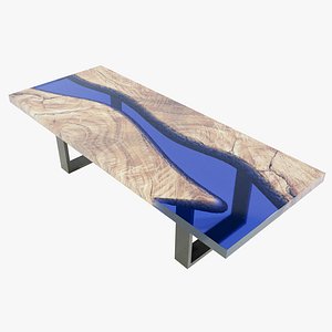 wood table 3D model