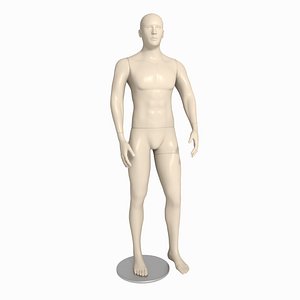 3d model male mannequin