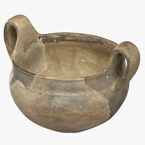 3D Ancient Bowl 01 model