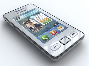 samsung star ii s5260 3d model
