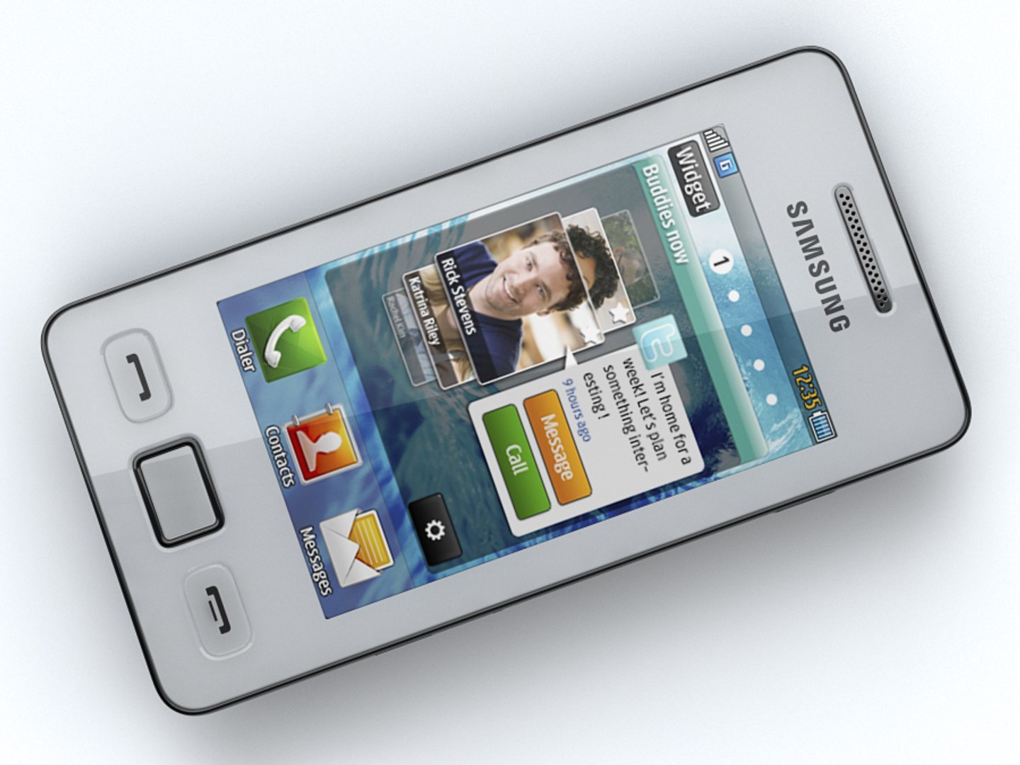 Samsung Star Ii S5260 3d Model