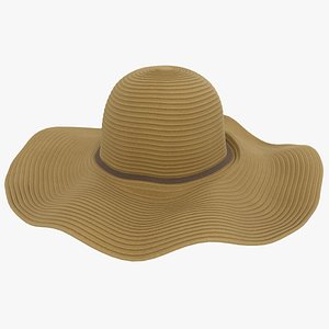 floppy hat brown 3D model