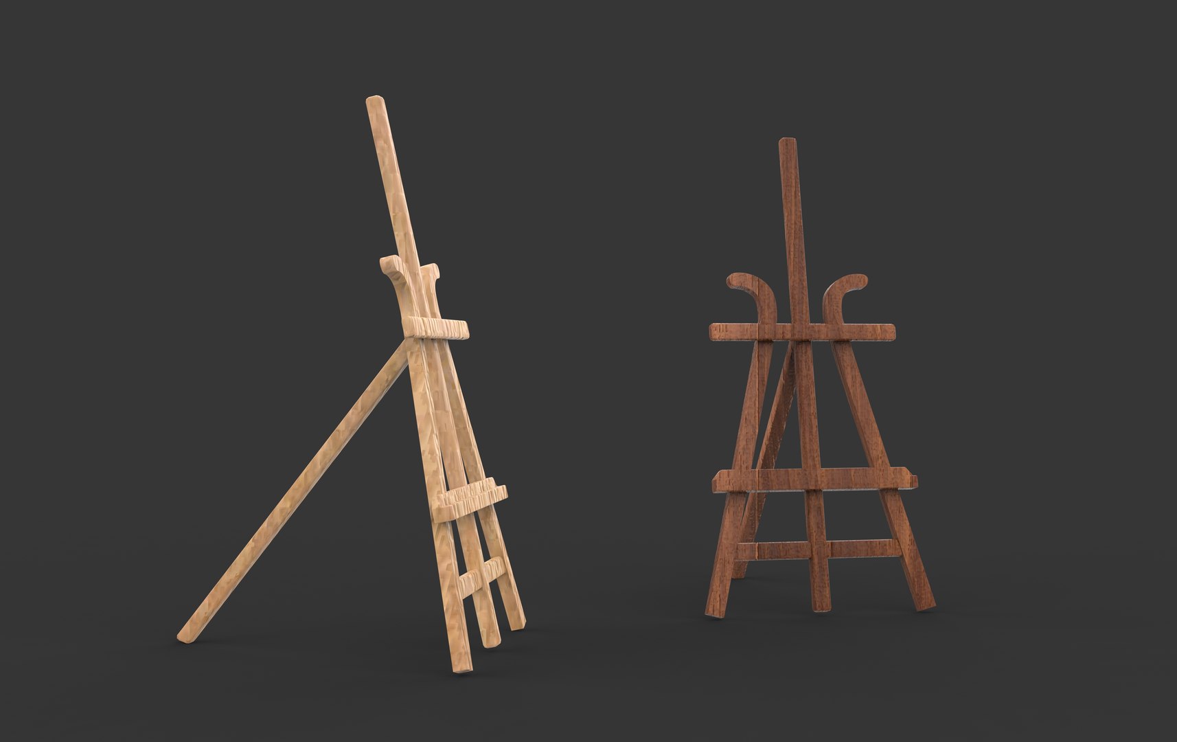 Antique French Mahogany Easel 3D Model 3D - TurboSquid 2333149