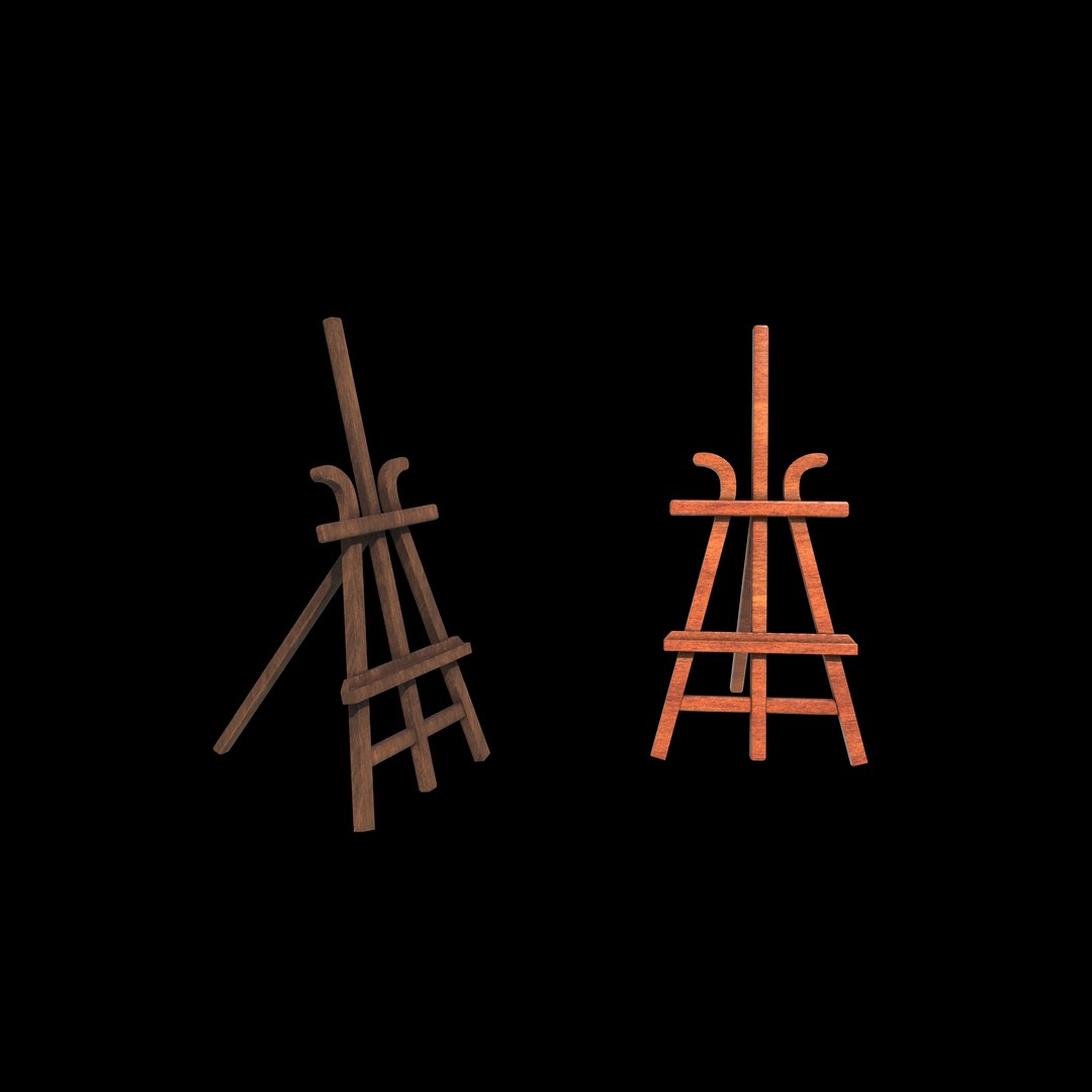 Antique French Mahogany Easel 3D Model 3D - TurboSquid 2333149
