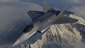 KAI KF-21 BORAMAE 5TH GEN FIGHTER JET Low-poly 3D model