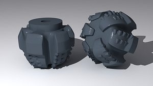 3d model drill bit