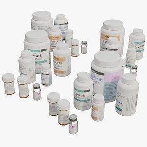 Medicine Bottle 1A 3D